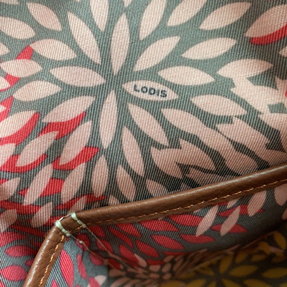 Lodis Brown Leather Tote Bag - Picture 11 of 14
